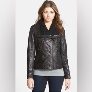 Michael - Michael Kors Black Real Leather Jacket